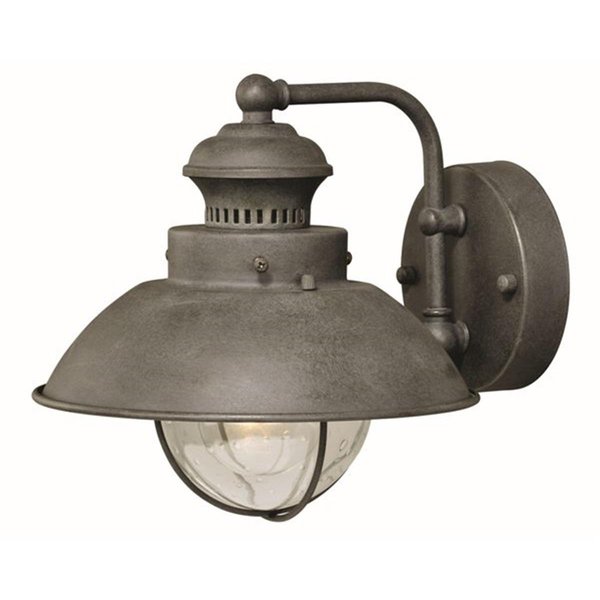 Perfecttwinkle 8 in. Harwich Outdoor Wall Light;Textured Gray PE1238399